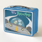 RICK UND MORTY™ | Abfliegen im Raumschiff Metall Brotdose (Rückseite)