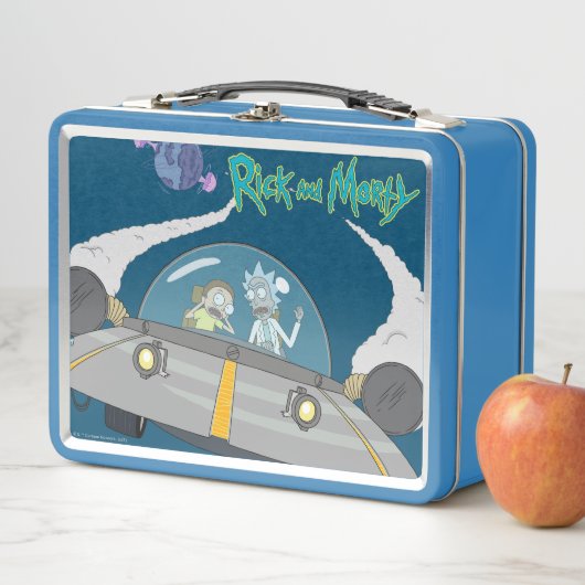 RICK UND MORTY™ | Abfliegen im Raumschiff Metall Brotdose (Beispiel)