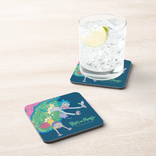 RICK UND MORTY™ | Absturz vom infizierten Portal Getränkeuntersetzer (Rechte Seite)