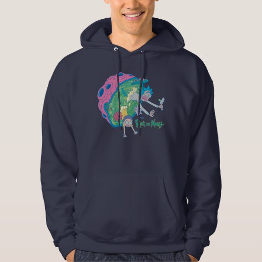 RICK UND MORTY™ | Absturz vom infizierten Portal Hoodie (Vorderseite)