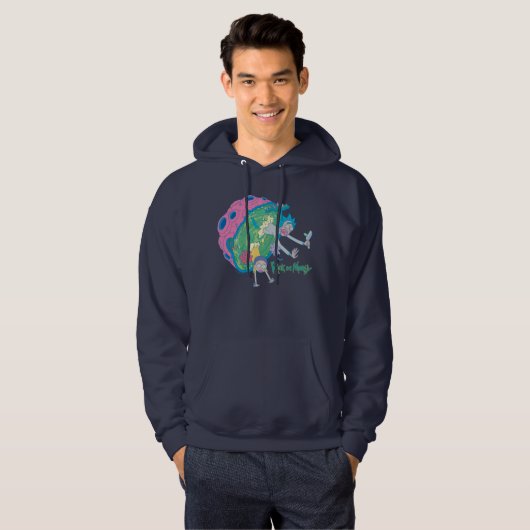 RICK UND MORTY™ | Absturz vom infizierten Portal Hoodie (Vorne ganz)
