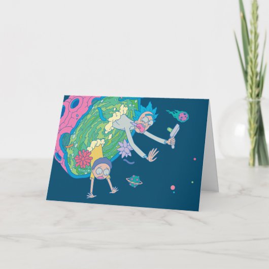 RICK UND MORTY™ | Absturz vom infizierten Portal Karte (Vorderseite)