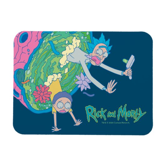RICK UND MORTY™ | Absturz vom infizierten Portal Magnet (Horizontal)
