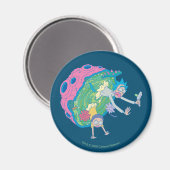 RICK UND MORTY™ | Absturz vom infizierten Portal Magnet (Vorderseite/Rückseite)