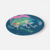 RICK UND MORTY™ | Absturz vom infizierten Portal Pappteller (Schrägansicht)