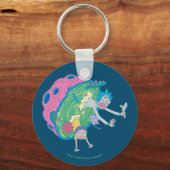 RICK UND MORTY™ | Absturz vom infizierten Portal Schlüsselanhänger (Vorderseite)