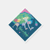 RICK UND MORTY™ | Absturz vom infizierten Portal Serviette (Ecke)