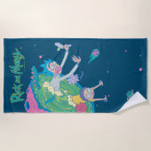 RICK UND MORTY™ | Absturz vom infizierten Portal Strandtuch (Vorderseite)