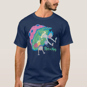 RICK UND MORTY™ Absturz vom infizierten Portal T-Shirt