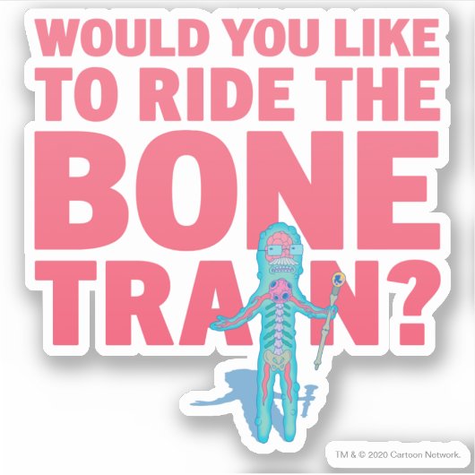 RICK UND MORTY™ | Anatomie Park - Knochenstraße Aufkleber (Vorderseite)