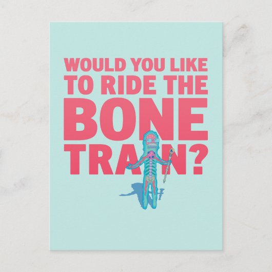 RICK UND MORTY™ | Anatomie Park - Knochenstraße Einladungspostkarte (Vorderseite)