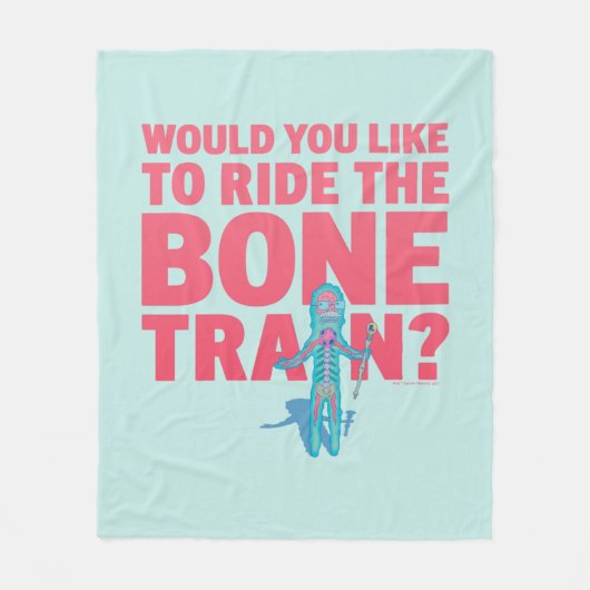 RICK UND MORTY™ | Anatomie Park - Knochenstraße Fleecedecke (Vorderseite)