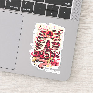 RICK UND MORTY™   Anatomie Park Rib Cage Aufkleber