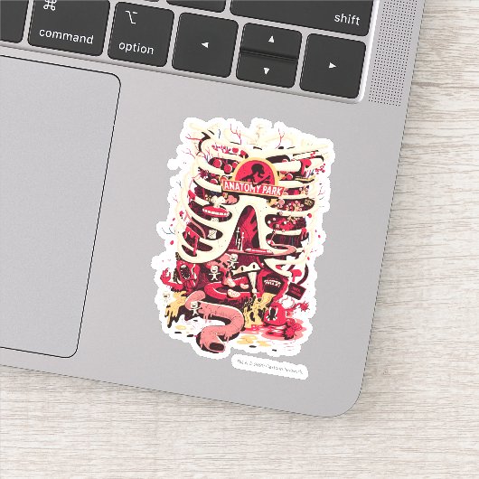 RICK UND MORTY™ | Anatomie Park Rib Cage Aufkleber (Detail)