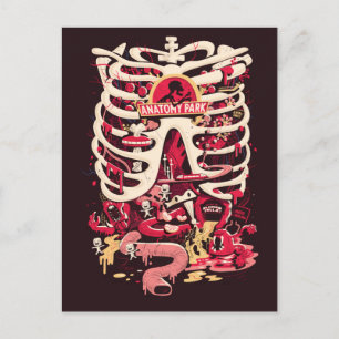 RICK UND MORTY™   Anatomie Park Rib Cage Einladungspostkarte
