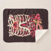 RICK UND MORTY™ | Anatomie Park Rib Cage Sherpadecke (Vorderseite (Horizontal))