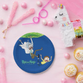 RICK UND MORTY™ | Ausscheiden aus dem Portal Pappteller (Party)