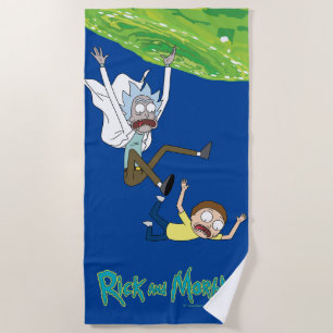 RICK UND MORTY™ Ausscheiden aus dem Portal Strandtuch