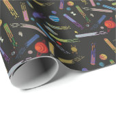 RICK UND MORTY™ | Äußeres Raumkomprimierungsmuster Geschenkpapier (Rolleneckpunkt)