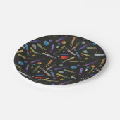 RICK UND MORTY™ | Äußeres Raumkomprimierungsmuster Pappteller (Schrägansicht)