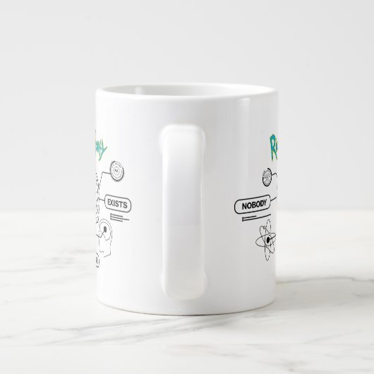 RICK UND MORTY™ | Backup-Gehirn herunterladen Jumbo-Tasse (Rückseite)