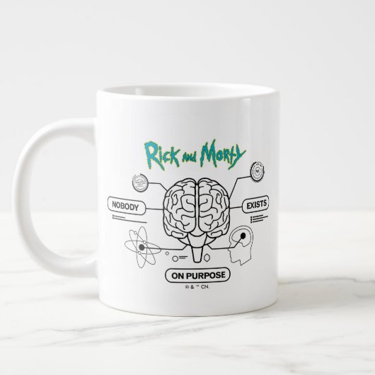 RICK UND MORTY™ | Backup-Gehirn herunterladen Jumbo-Tasse (Links)