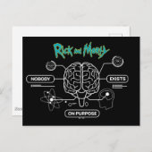 RICK UND MORTY™ | Backup-Gehirn herunterladen Postkarte (Vorne/Hinten)
