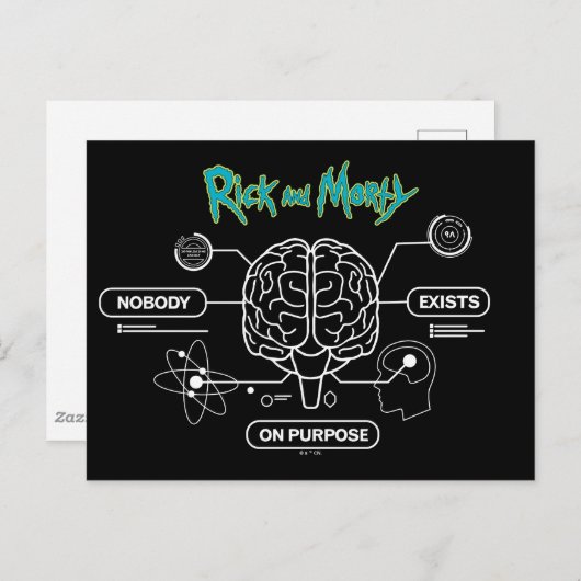 RICK UND MORTY™ | Backup-Gehirn herunterladen Postkarte (Vorne/Hinten)