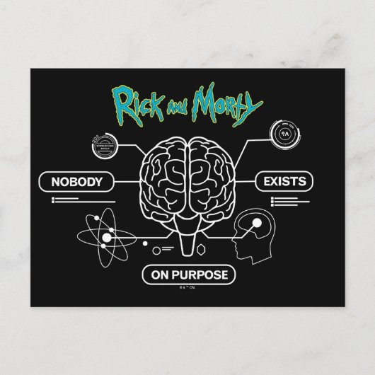 RICK UND MORTY™ | Backup-Gehirn herunterladen Postkarte (Vorderseite)