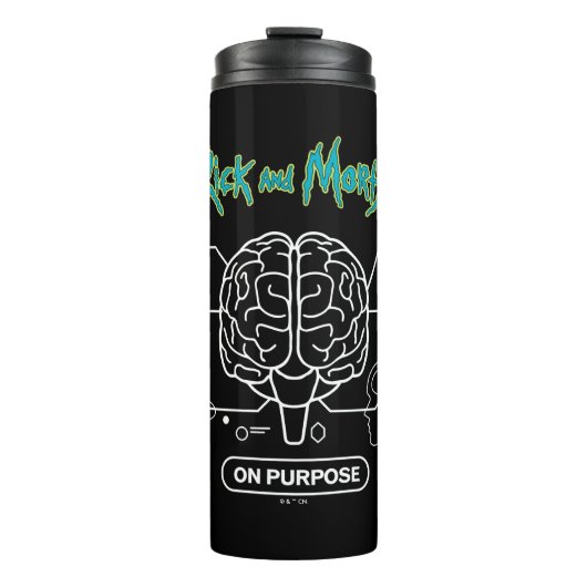 RICK UND MORTY™ | Backup-Gehirn herunterladen Thermosbecher (Vorderseite)