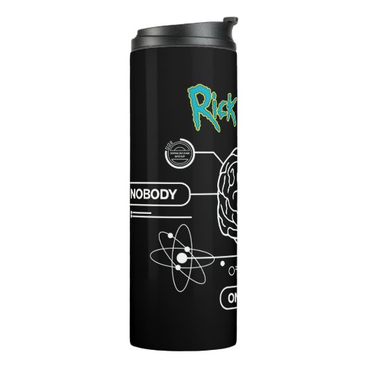 RICK UND MORTY™ | Backup-Gehirn herunterladen Thermosbecher (Nach links gedreht)