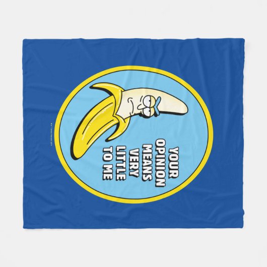 RICK UND MORTY™ | Banana Rick Abzeichen Fleecedecke (Vorderseite (Horizontal))