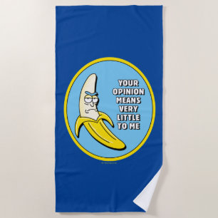 RICK UND MORTY™ Banana Rick Abzeichen Strandtuch