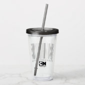 Rick und Morty Bar Code Graphic Acryltrinkbecher (Rückseite)