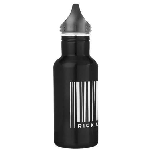 Rick und Morty Bar Code Graphic Edelstahlflasche (Links)