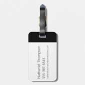 Rick und Morty Bar Code Graphic Gepäckanhänger (Rückseite vertikal)