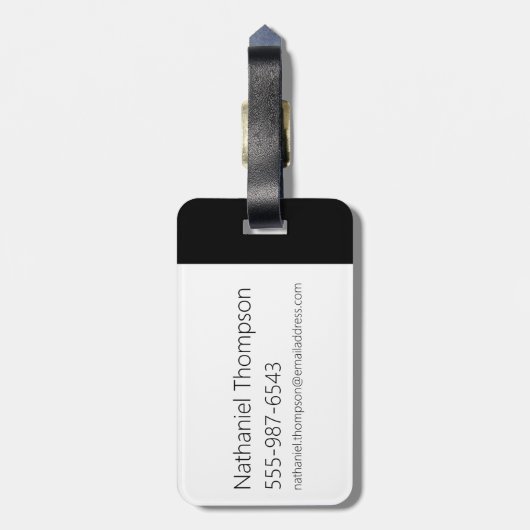 Rick und Morty Bar Code Graphic Gepäckanhänger (Rückseite vertikal)