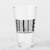 Rick und Morty Bar Code Graphic Glas (Vorderseite)