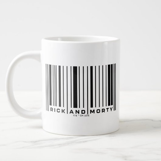 Rick und Morty Bar Code Graphic Jumbo-Tasse (Links)