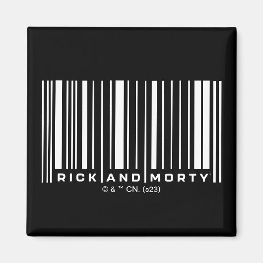 Rick und Morty Bar Code Graphic Magnet (Vorne)