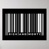 Rick und Morty Bar Code Graphic Poster (Vorne)