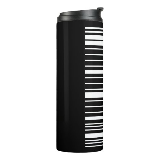 Rick und Morty Bar Code Graphic Thermosbecher (Nach links gedreht)