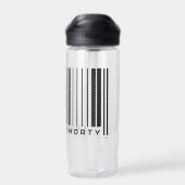 Rick und Morty Bar Code Graphic Trinkflasche (Rückseite)