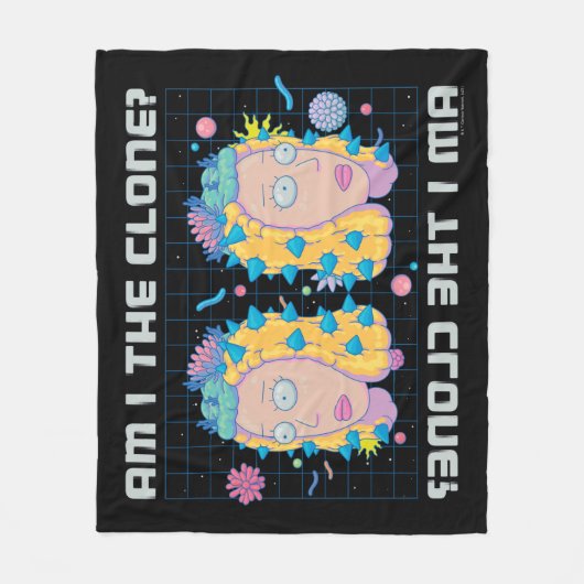 RICK UND MORTY™ | Bin ich der Klon? Fleecedecke (Vorderseite)