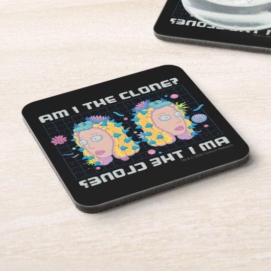 RICK UND MORTY™ | Bin ich der Klon? Getränkeuntersetzer (Linke Seite)