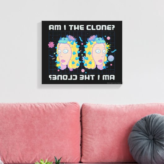 RICK UND MORTY™ | Bin ich der Klon? Leinwanddruck (Insitu (Wohnzimmer))