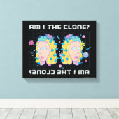 RICK UND MORTY™ | Bin ich der Klon? Leinwanddruck (Insitu (Holzboden))