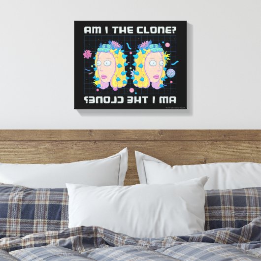 RICK UND MORTY™ | Bin ich der Klon? Leinwanddruck (Insitu (Schlafzimmer))