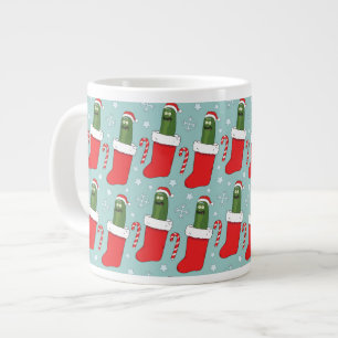 Rick und Morty   Christmas Pickle Rick Pattern Jumbo-Tasse