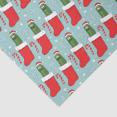 Rick und Morty | Christmas Pickle Rick Pattern Seidenpapier (Ausschnitt)